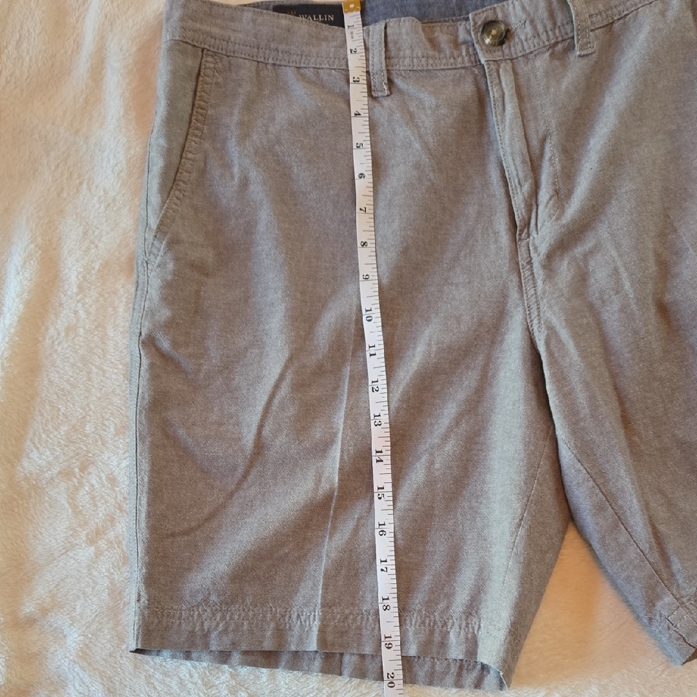 Wallin & Bros Men's 36" Graywash Casual Shorts Understated Class - Picture 9 of 10